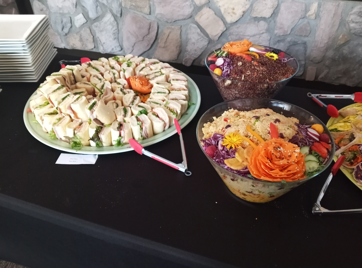 Repas de sandwichs et salades pour réceptions privées et tournois de golf au Royal Laurentien
