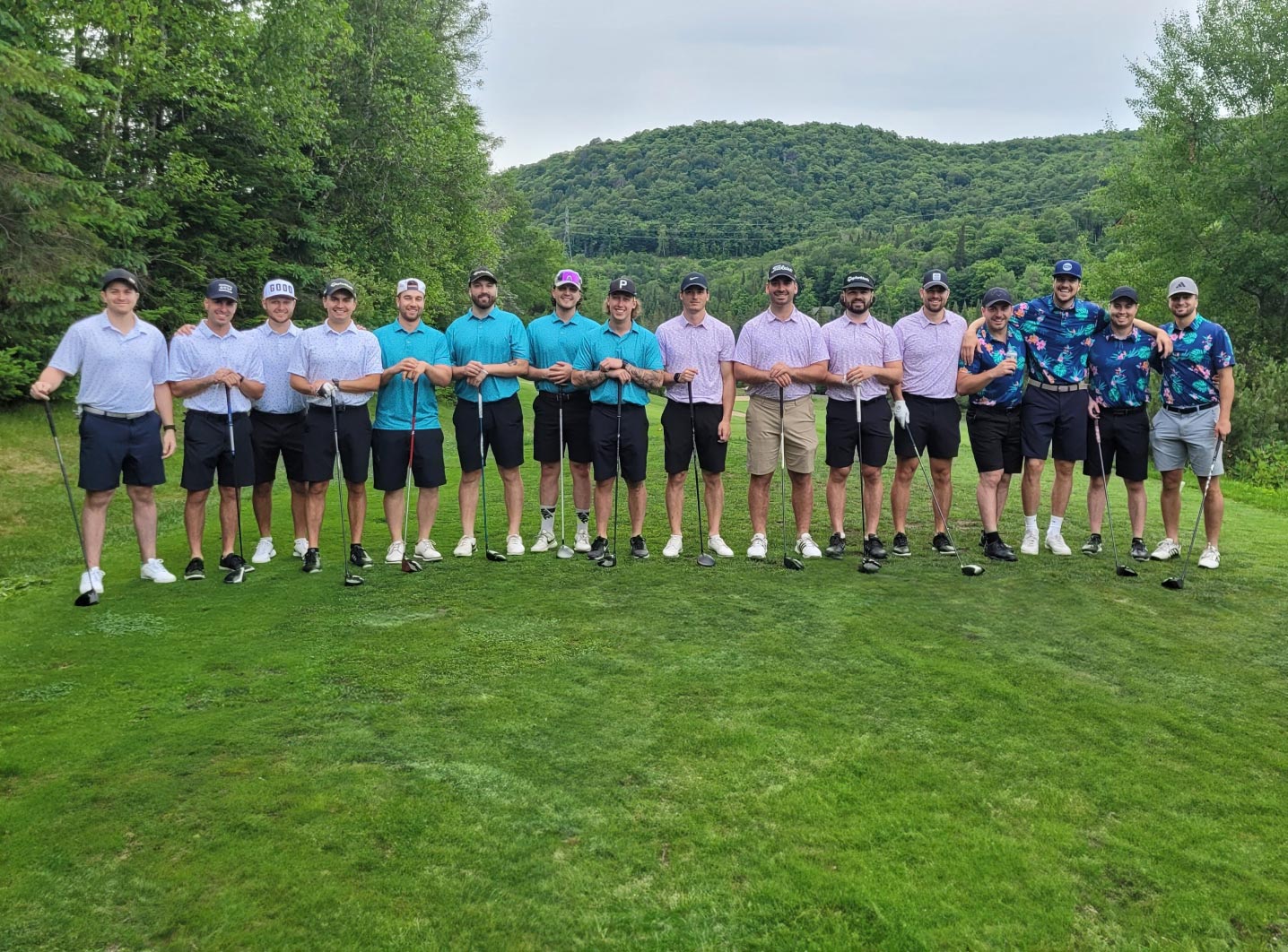 Tournois de golf avec groupe de golfeurs au Royal Laurentien dans les Laurentides près de Tremblant