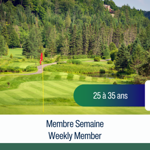 Membre Semaine 2026 - 25 à 35 ans
